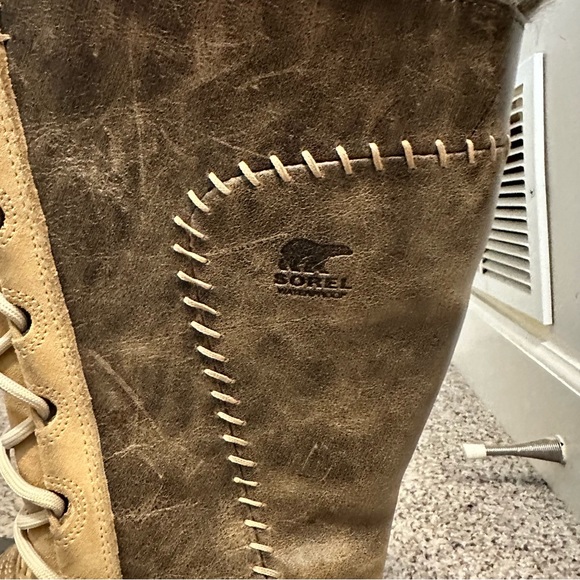Sorel Joan of Arctic leather snow boots waterproof - size 7 - Picture 4 of 10